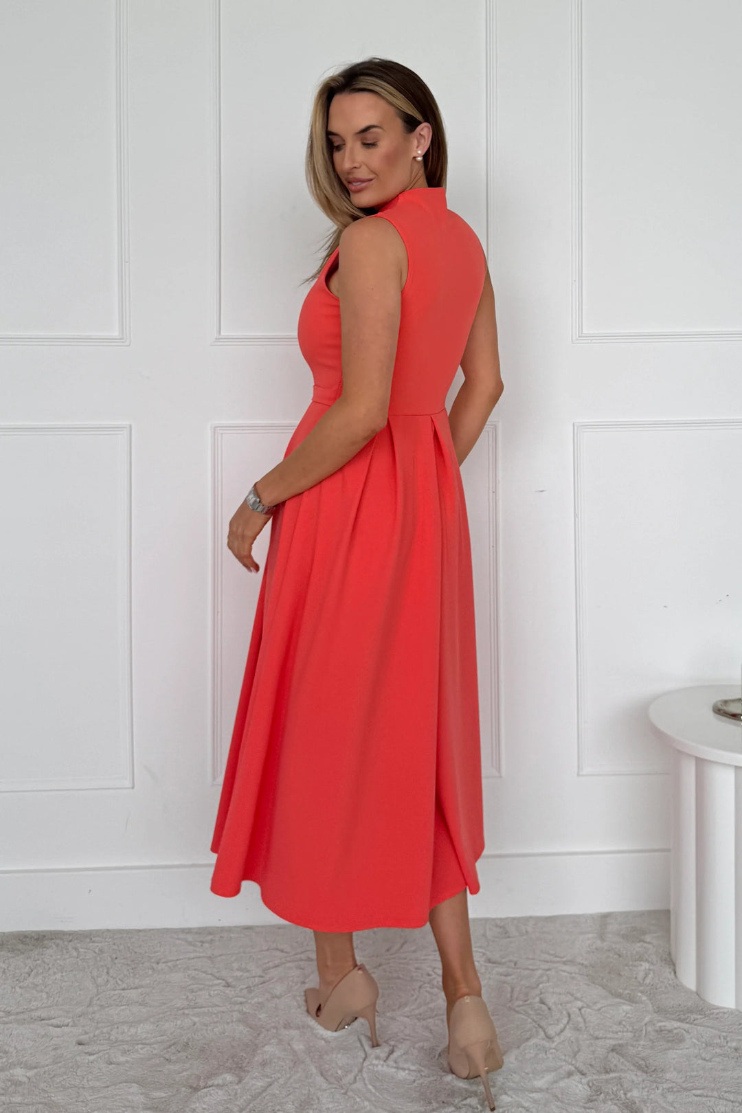 Ameya Dress Coral