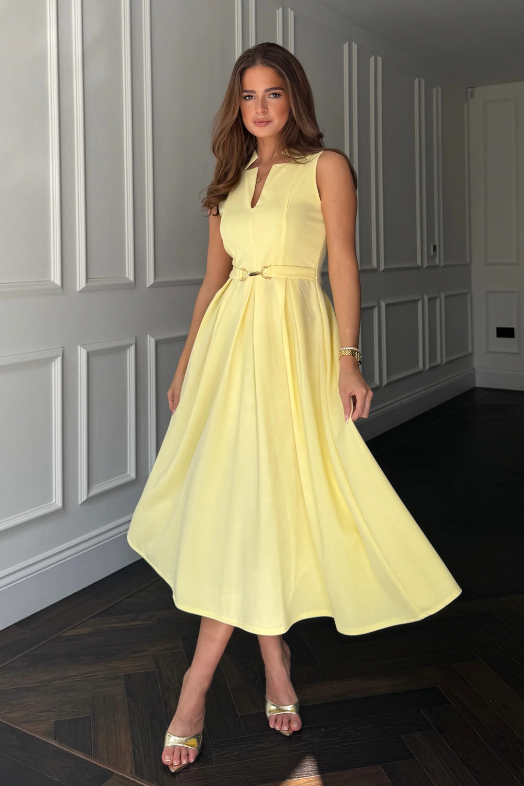 Ameya Dress Yellow