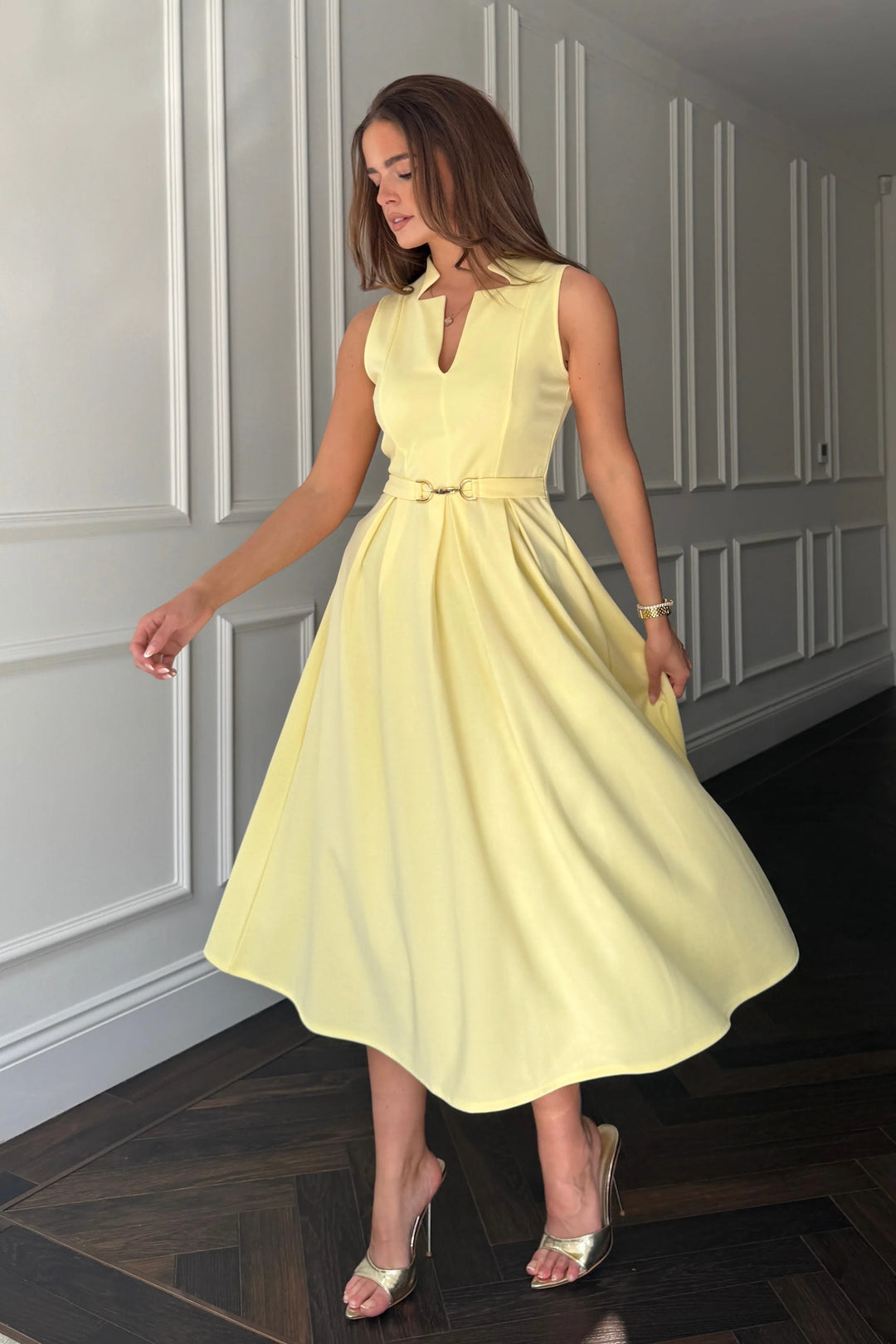 Ameya Dress Yellow