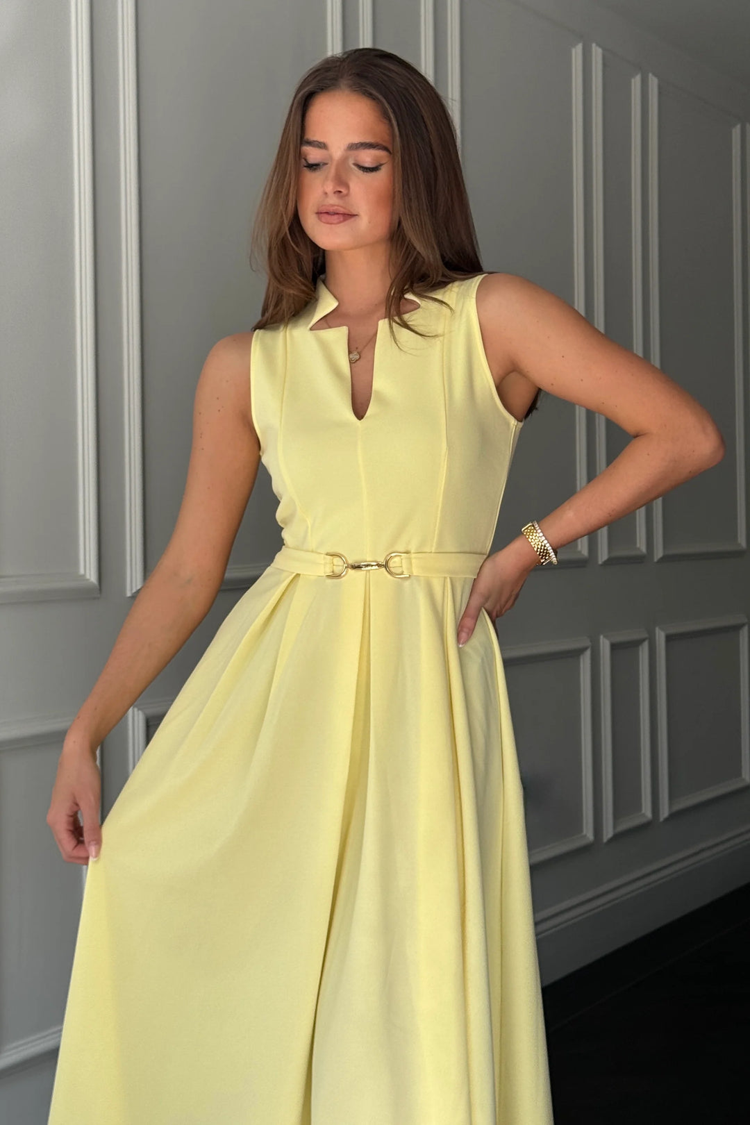 Ameya Dress Yellow