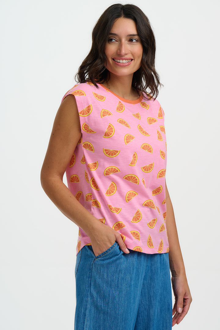 Chrissy Tank T-Shirt Pink