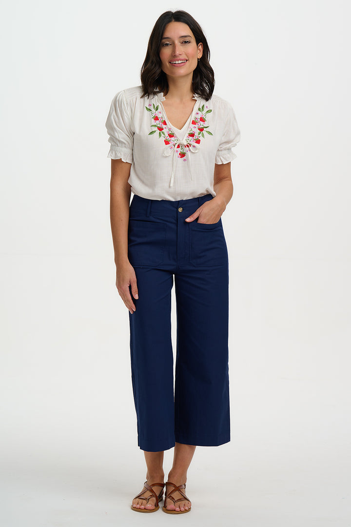 Angelique Shirred Top
