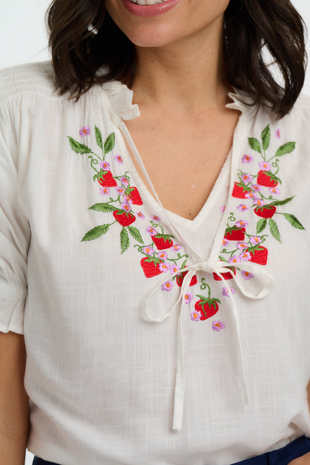 Angelique Shirred Top