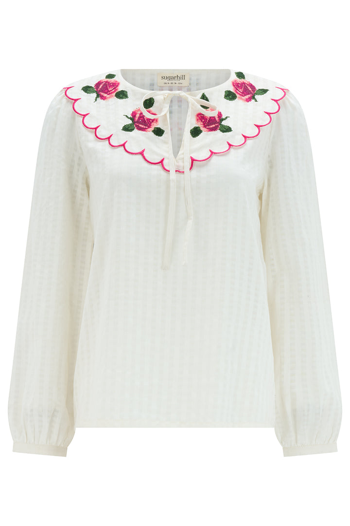 Nessie Scallop Collar Blouse