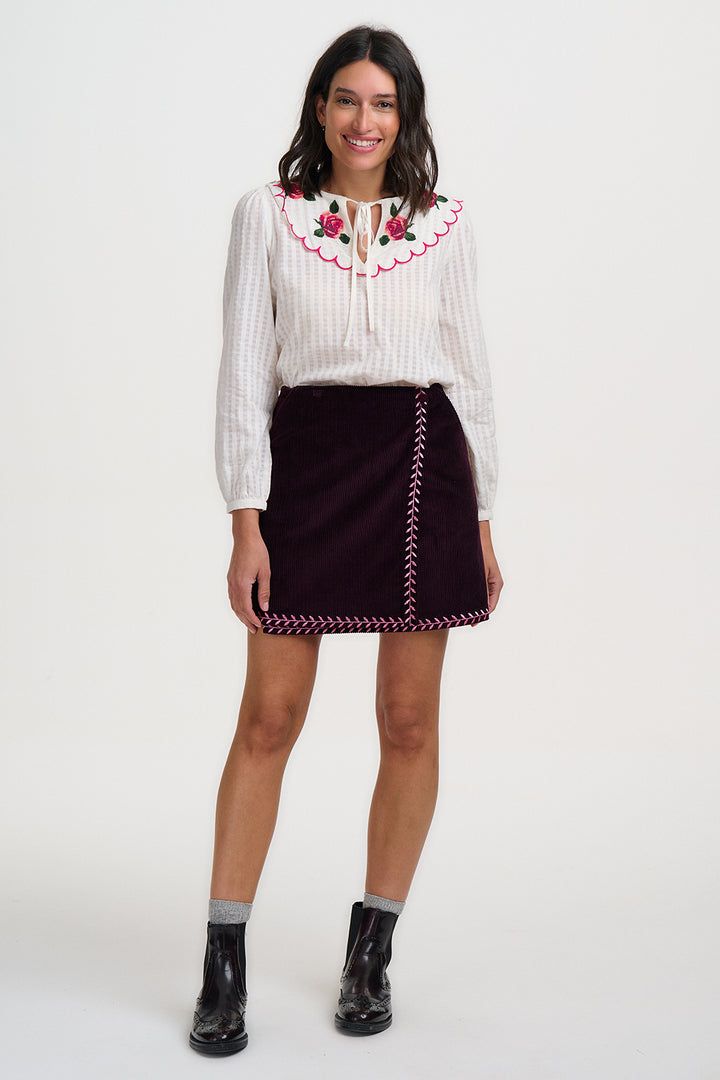 Nessie Scallop Collar Blouse