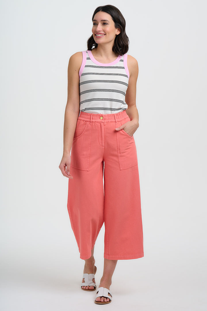 Charlene Cropped Trousers Coral