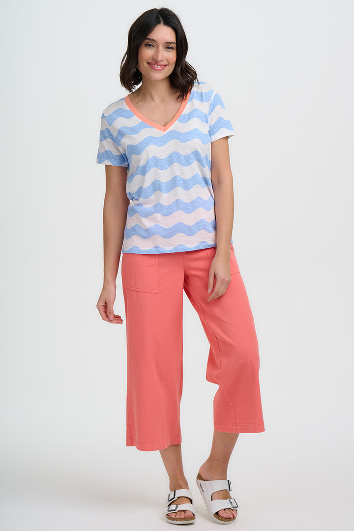 Charlene Cropped Trousers Coral
