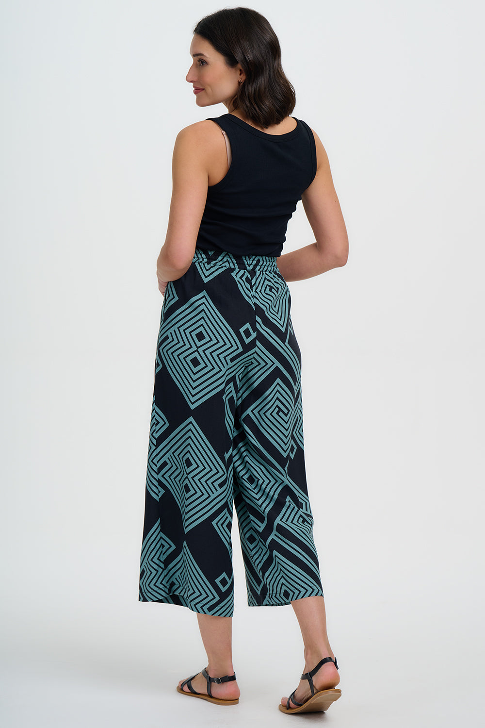 Ameera Cropped Wide Leg Trousers