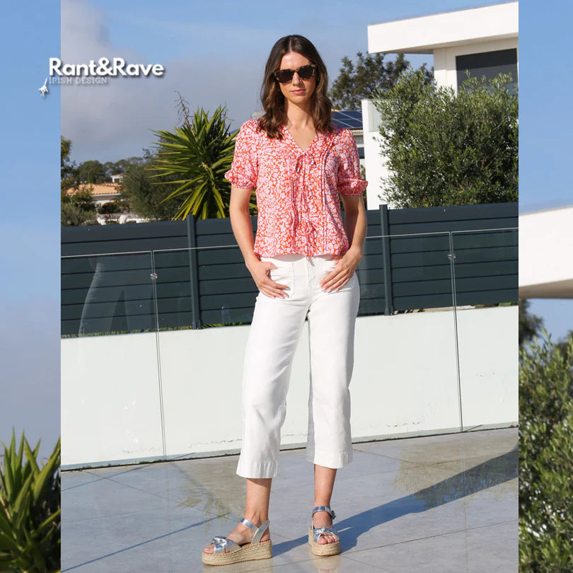 Willa Top Pink & Orange