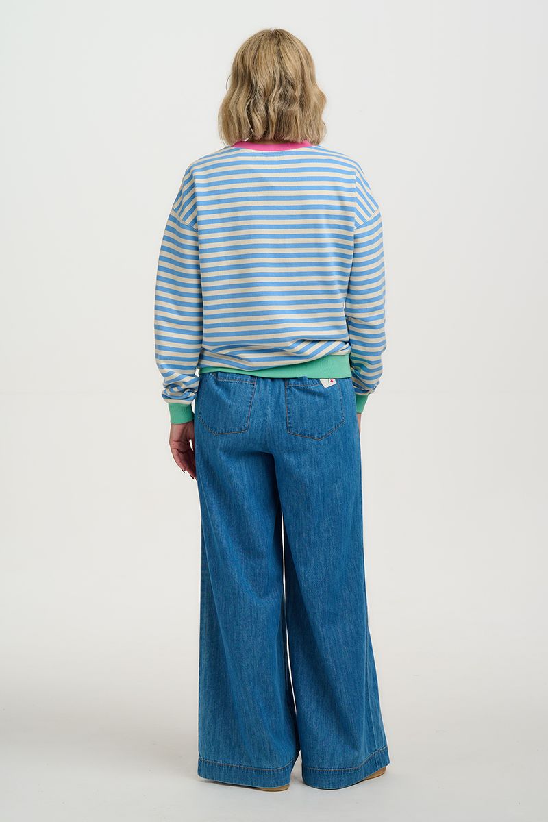 Lucia Sweatshirt Blue Stripe