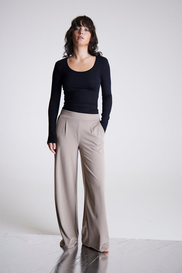 Kate Wide Leg Long Trousers