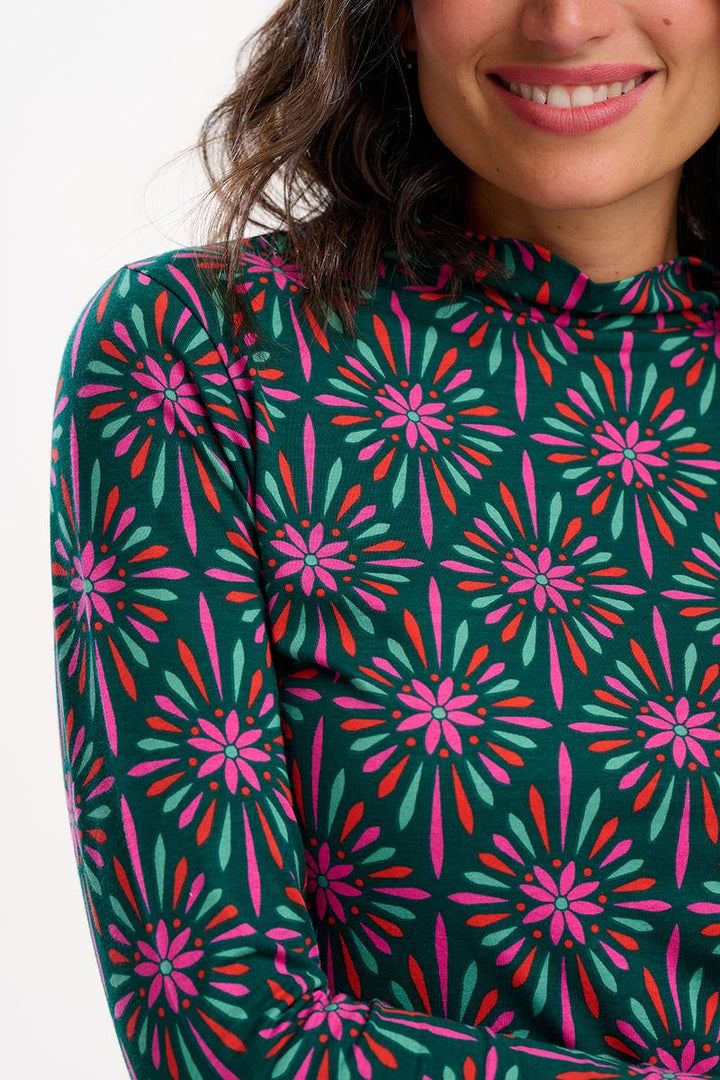 Annika Turtleneck Jersey Top