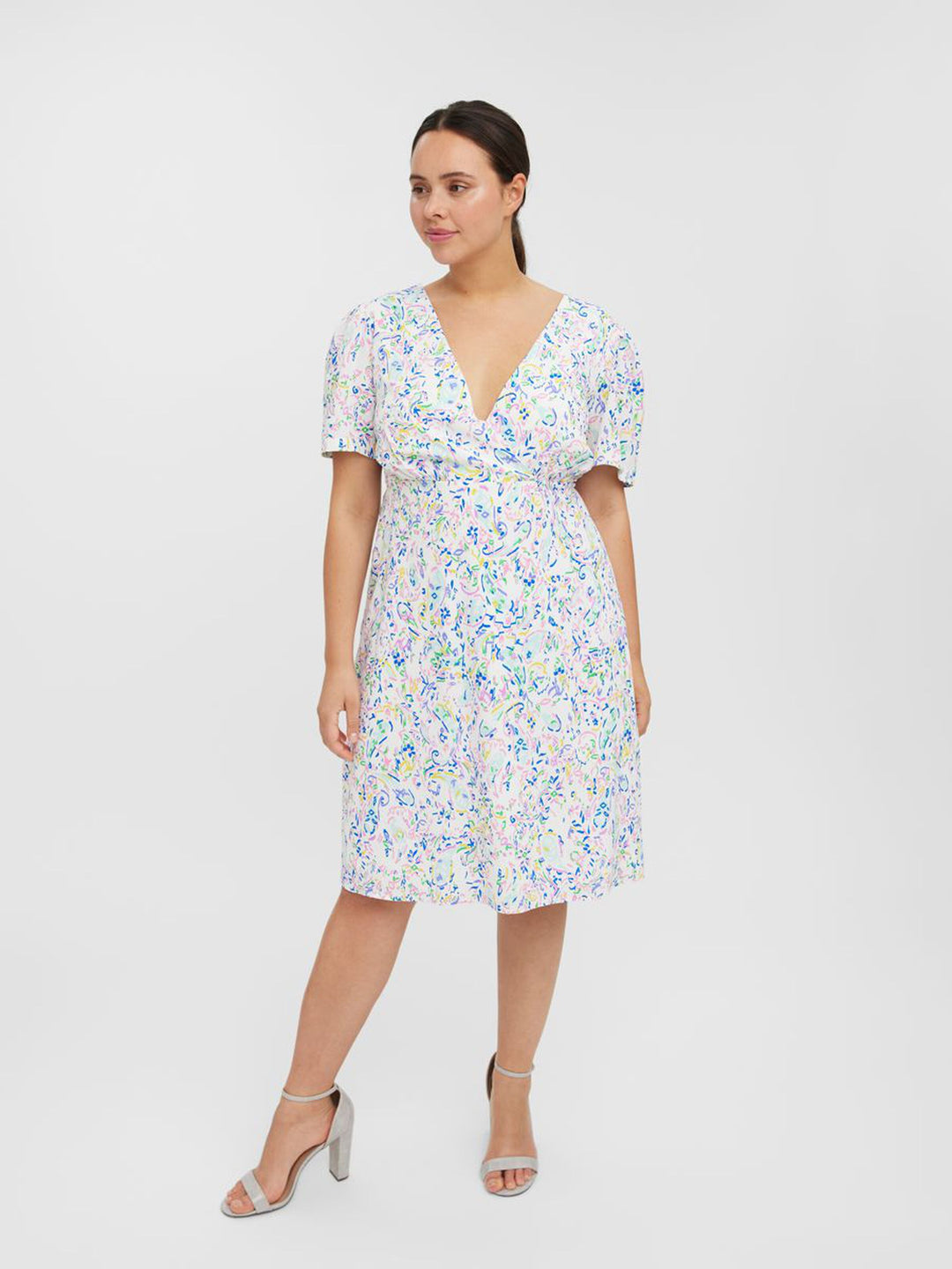 Curve Kathrine Short Sleeved Dress