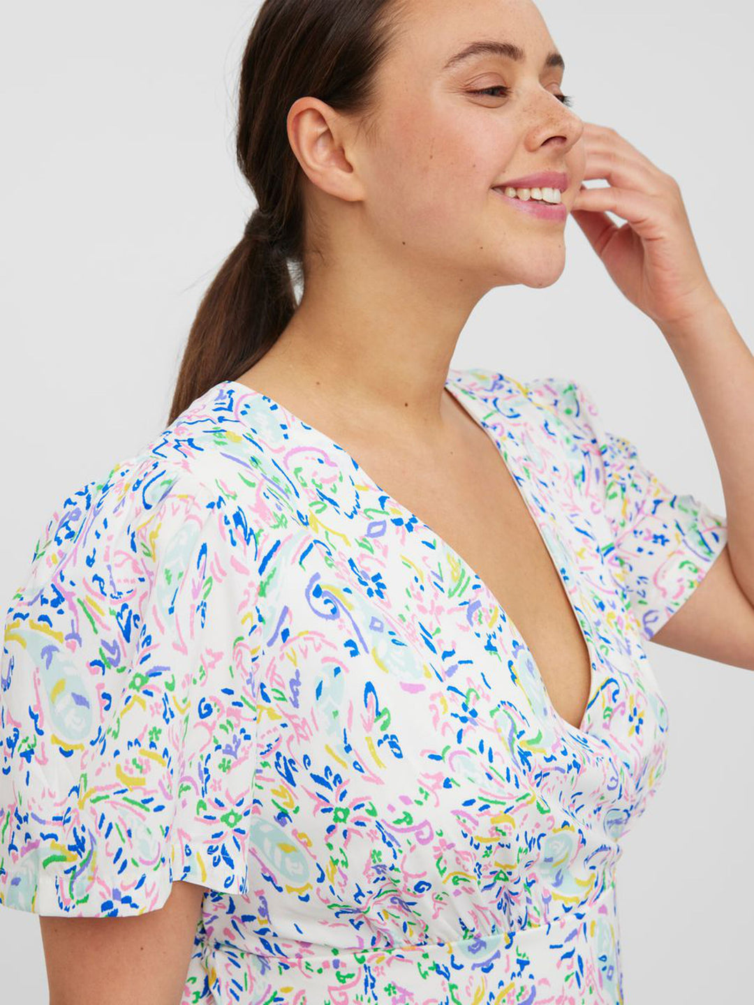 Curve Kathrine Short Sleeved Dress