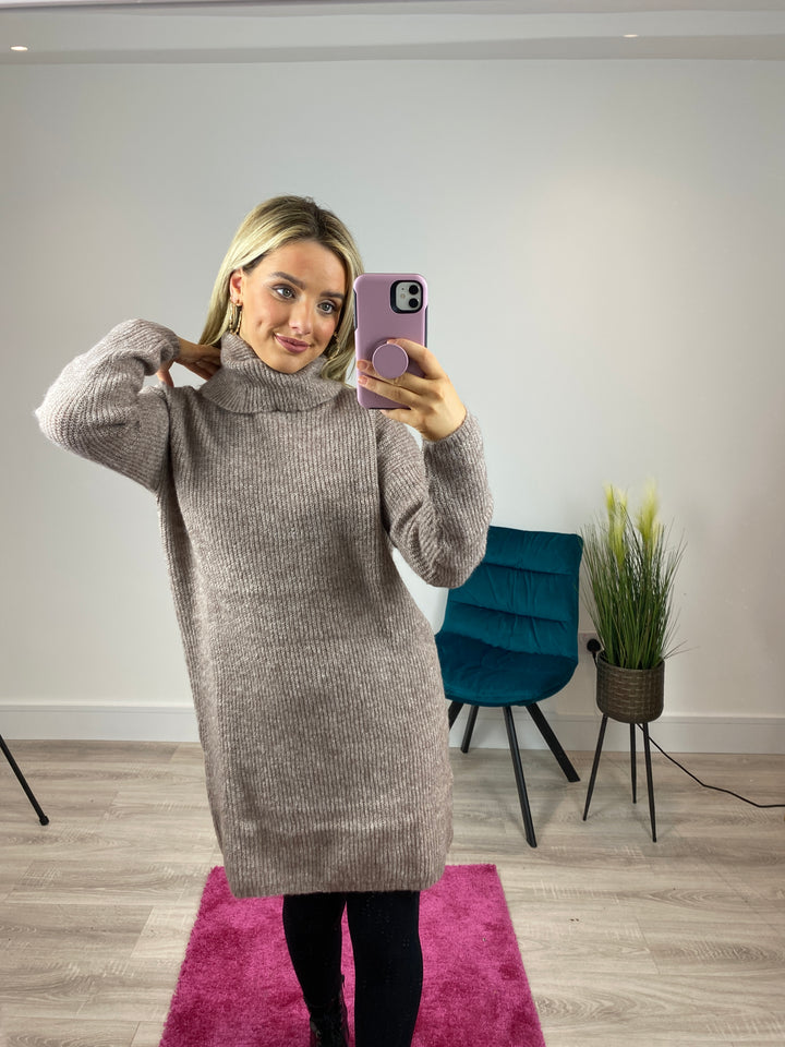 Ingeborg Life Long Sleeve Roll Neck Dress