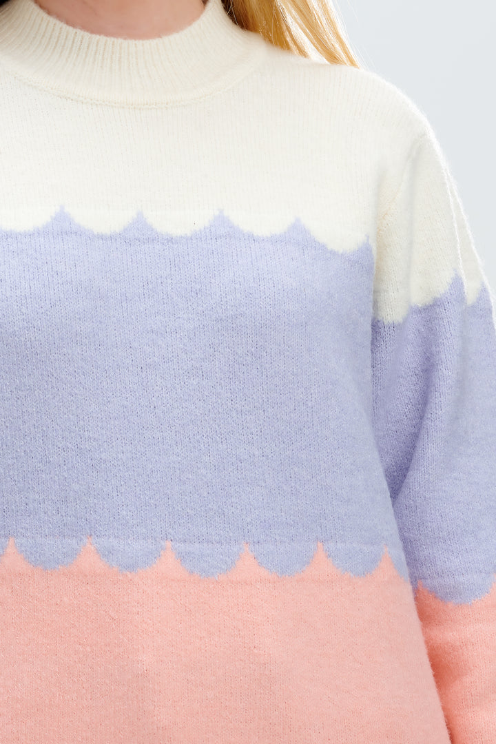 Vivian Jumper Scallop Stripes
